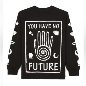 Dongsin Korea Medium Black & White “You Have No Future” Tarot Graphic Sweatshirt